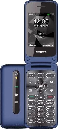 Кнопочный телефон TeXet TM-408 синий от компании Интернет-магазин Newton - фото 1