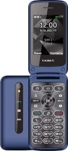 Кнопочный телефон TeXet TM-408 синий