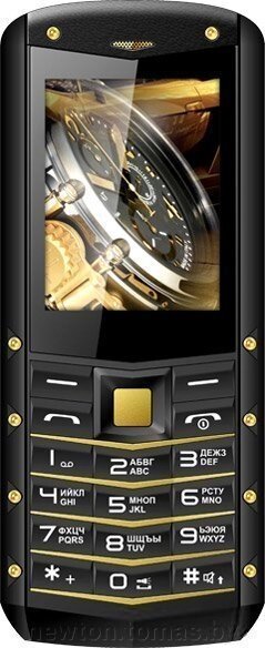 Кнопочный телефон TeXet TM-520R черный-золотистый от компании Интернет-магазин Newton - фото 1