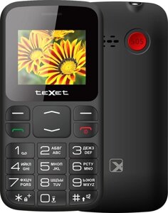 Кнопочный телефон TeXet TM-B208 черный