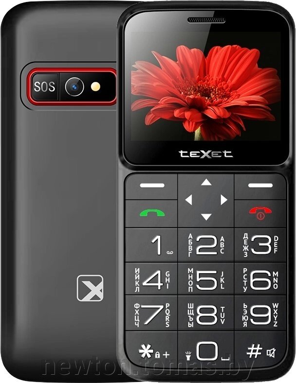 Кнопочный телефон TeXet TM-B226 черный от компании Интернет-магазин Newton - фото 1