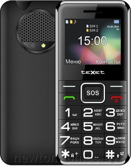Кнопочный телефон TeXet TM-B319 черный от компании Интернет-магазин Newton - фото 1