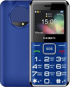 Кнопочный телефон TeXet TM-B319 синий