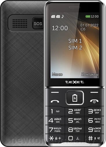 Кнопочный телефон TeXet TM-D421 черный от компании Интернет-магазин Newton - фото 1
