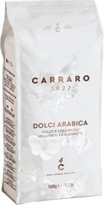 Кофе Carraro Dolci Arabica в зернах 1000 г