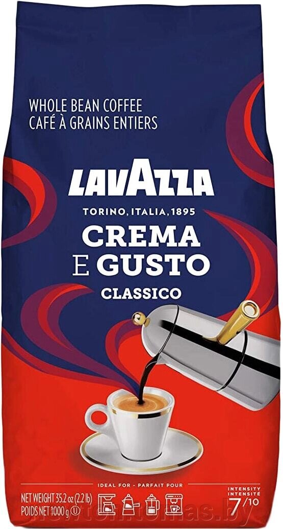 Кофе Lavazza Crema e Gusto Classico в зернах 1 кг от компании Интернет-магазин Newton - фото 1