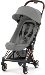 Коляска прогулочная «книга» Cybex Coya mirage grey/rosegold frame