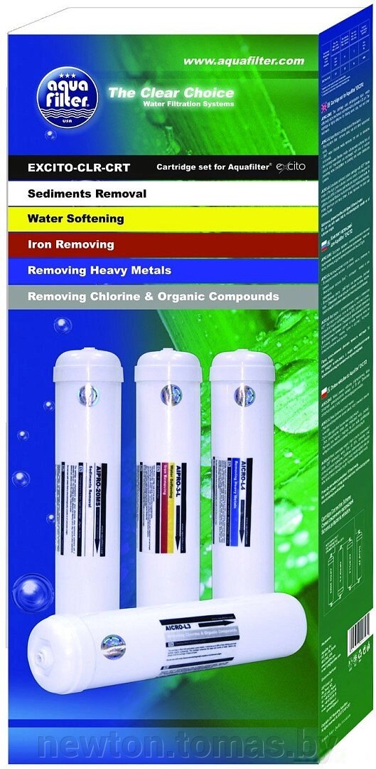 Комплект картриджей Aquafilter EXCITO-CLR-CRT от компании Интернет-магазин Newton - фото 1