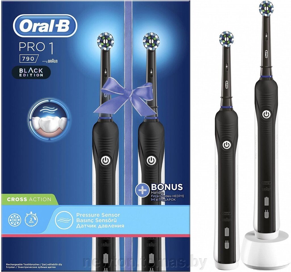 Комплект зубных щеток Oral-B Pro 1 790 Duo D16.523.1UH от компании Интернет-магазин Newton - фото 1