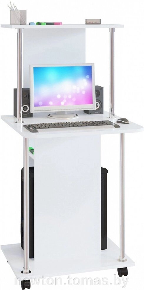 Компьютерный стол Сокол КСТ-12 белый от компании Интернет-магазин Newton - фото 1
