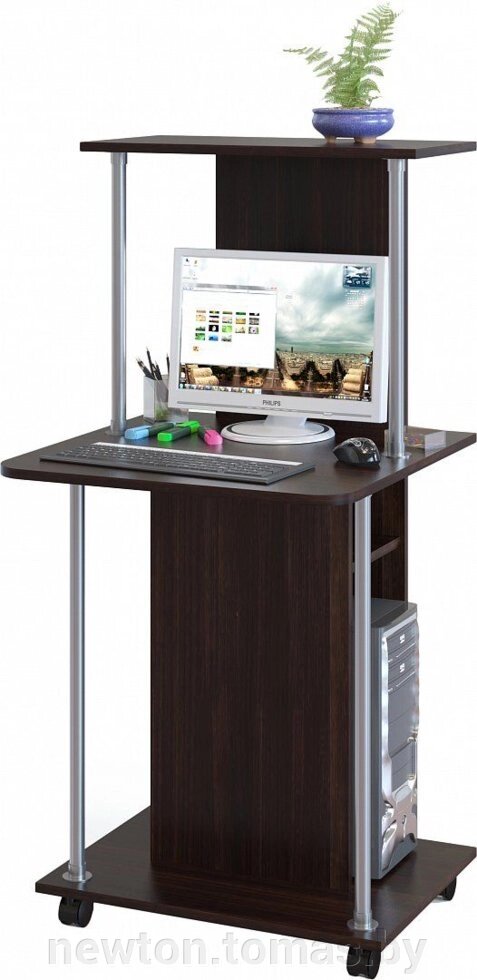 Компьютерный стол Сокол КСТ-12 венге от компании Интернет-магазин Newton - фото 1