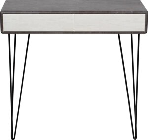Консольный стол Калифорния мебель Телфорд серый бетон/белый бетон