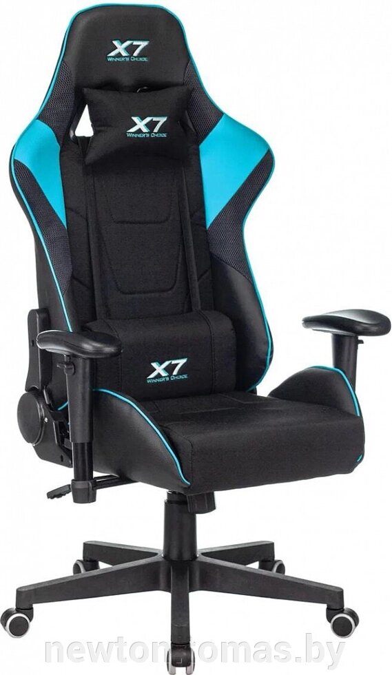 Кресло A4Tech X7 GG-1100 черный/бирюзовый от компании Интернет-магазин Newton - фото 1