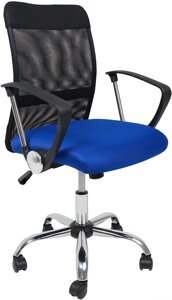 Кресло AksHome Aria light Eco черный/сетка синий