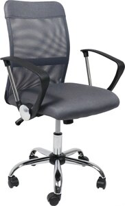 Кресло AksHome Aria light Eco серый/сетка серая
