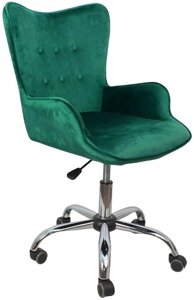 Кресло AksHome Белла темно-зеленый велюр