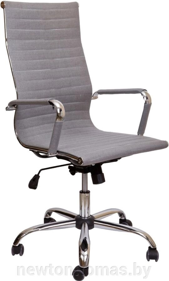 Кресло AksHome Elegance Chrome ткань, серый от компании Интернет-магазин Newton - фото 1