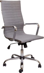 Кресло AksHome Elegance Chrome ткань, серый