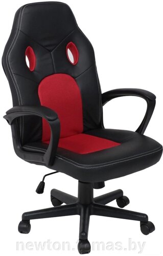 Кресло AksHome Flaviy черный/серый/красный