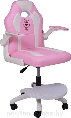 Кресло AksHome Jasmine white ткань, розовый
