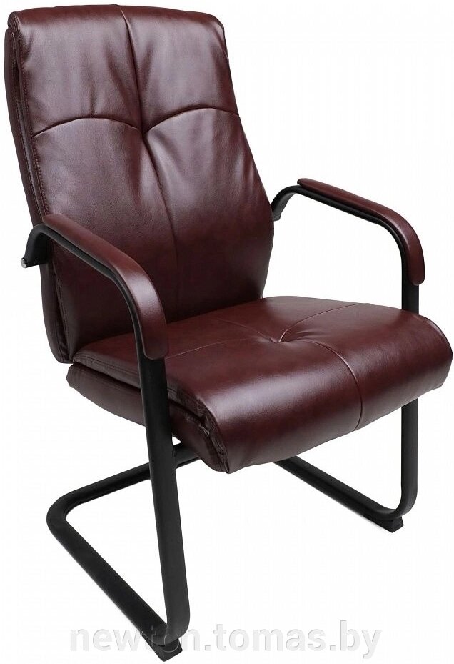 Кресло AksHome Klio экокожа, коричневый бриллиант/черный от компании Интернет-магазин Newton - фото 1