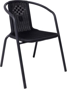 Кресло AksHome Verona PP черный/сталь черная