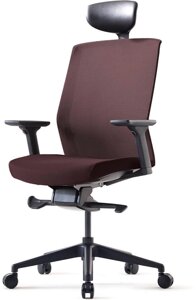 Кресло Bestuhl J1 Black Pl с подголовником коричневый