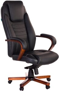 Кресло бюрократ T-9923mahogany/BLACK черный