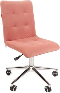 Кресло CHAIRMAN 030 Chrome велюр, розовый