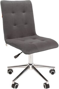 Кресло CHAIRMAN 030 Chrome велюр, темно-серый
