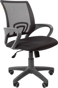 Кресло CHAIRMAN 696 grey серый/черный
