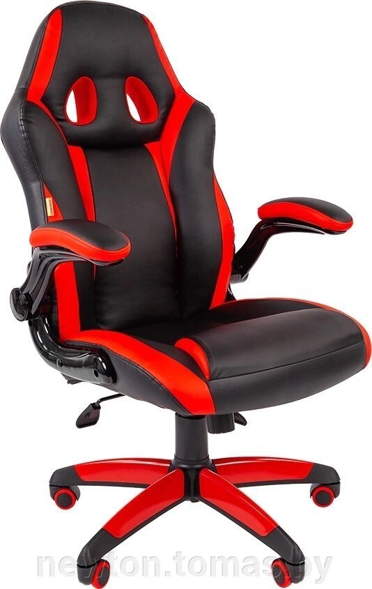 Кресло CHAIRMAN Game 15 черный/красный от компании Интернет-магазин Newton - фото 1