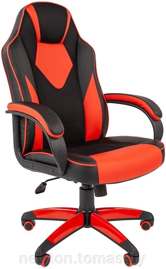 Кресло CHAIRMAN Game 17 черный/красный от компании Интернет-магазин Newton - фото 1