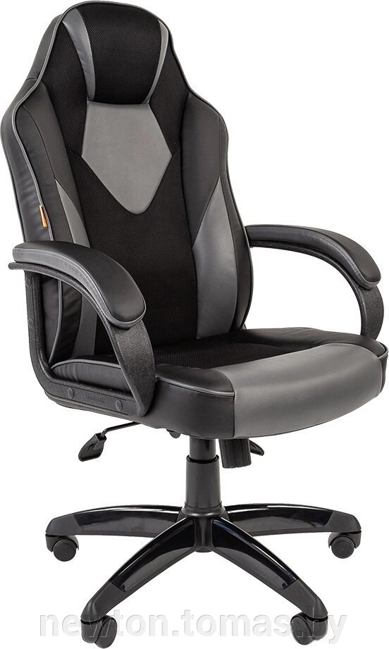 Кресло CHAIRMAN Game 17 черный/серый от компании Интернет-магазин Newton - фото 1