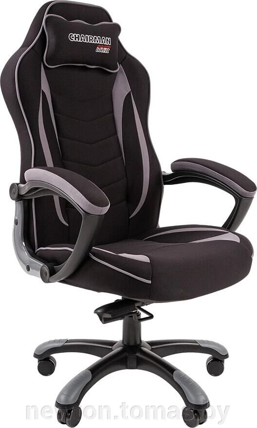 Кресло CHAIRMAN Game 28 черный/серый от компании Интернет-магазин Newton - фото 1