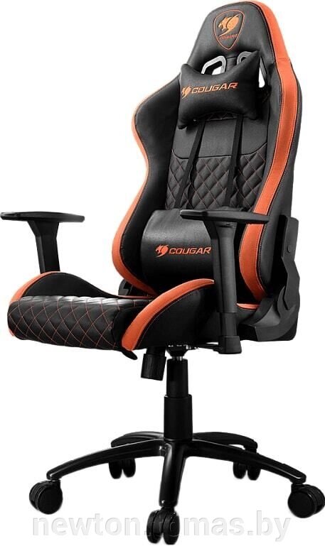 Кресло Cougar Rampart черный/оранжевый от компании Интернет-магазин Newton - фото 1