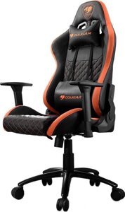Кресло Cougar Rampart черный/оранжевый