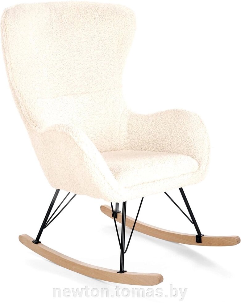 Кресло-качалка Halmar Liberto 2 кремовый/натуральный/черный от компании Интернет-магазин Newton - фото 1