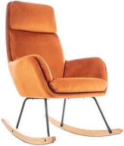 Кресло-качалка Signal Hoover Velvet оранжевый