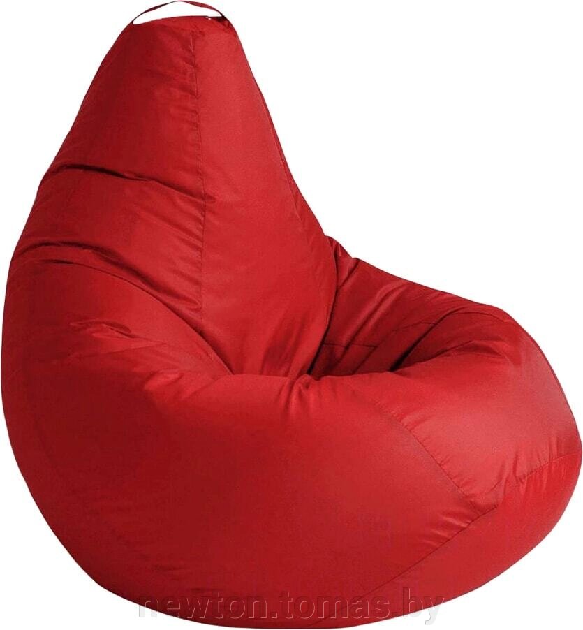Кресло-мешок Kreslomeshki Груша велюр XL, красный от компании Интернет-магазин Newton - фото 1