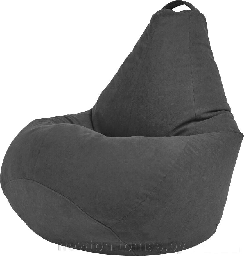 Кресло-мешок Sled Велюр 70х70х100 антроцит от компании Интернет-магазин Newton - фото 1