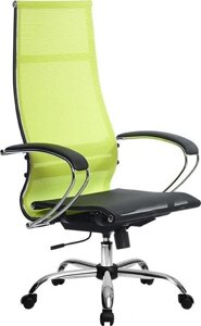 Кресло Metta SK-1-BK Комплект 7, Ch ов/сечен пластиковые ролики, лайм