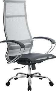 Кресло Metta SK-1-BK Комплект 7, Ch ов/сечен пластиковые ролики, серый