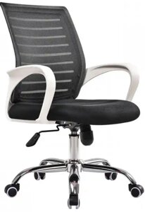 Кресло Situp MIX 600 white chrome сетка black/ black