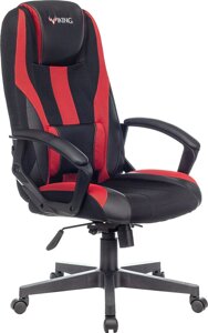 Кресло Zombie VIKING-9/BL+RED черный/красный, новый дизайн