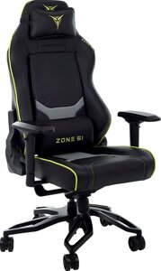 Кресло Zone51 Cyberpunk черный/зеленый