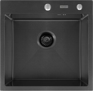 Кухонная мойка arfeka eco AR 500*500 black PVD nano