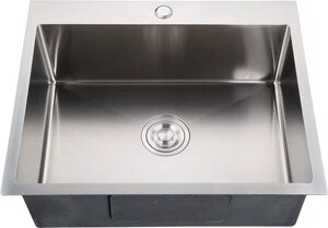 Кухонная мойка GranFest Metal нержавеющая сталь AISI 304 GF-6045 с сифоном