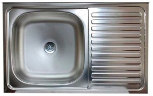 Кухонная мойка Mixline 310337 левая, матовая, 0.4 мм