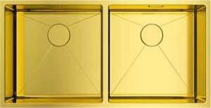 Кухонная мойка Omoikiri Taki 86-2-U/IF LG светлое золото